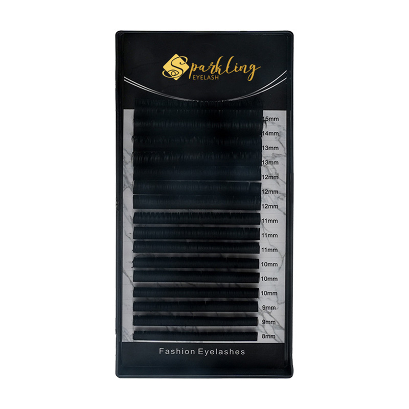 Επέκταση βλεφαρίδων 0,05 D Curl Matte Black Volume Lashes
