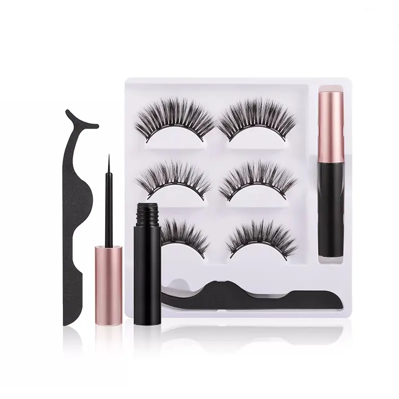Κιτ μαγνητικής βλεφαρίδας 3 ζευγαριών με Magic Liner