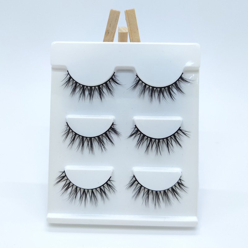 3 Pairs Pack Luxury Faux Mink 3D Silk Lashes Ψεύτικες βλεφαρίδες