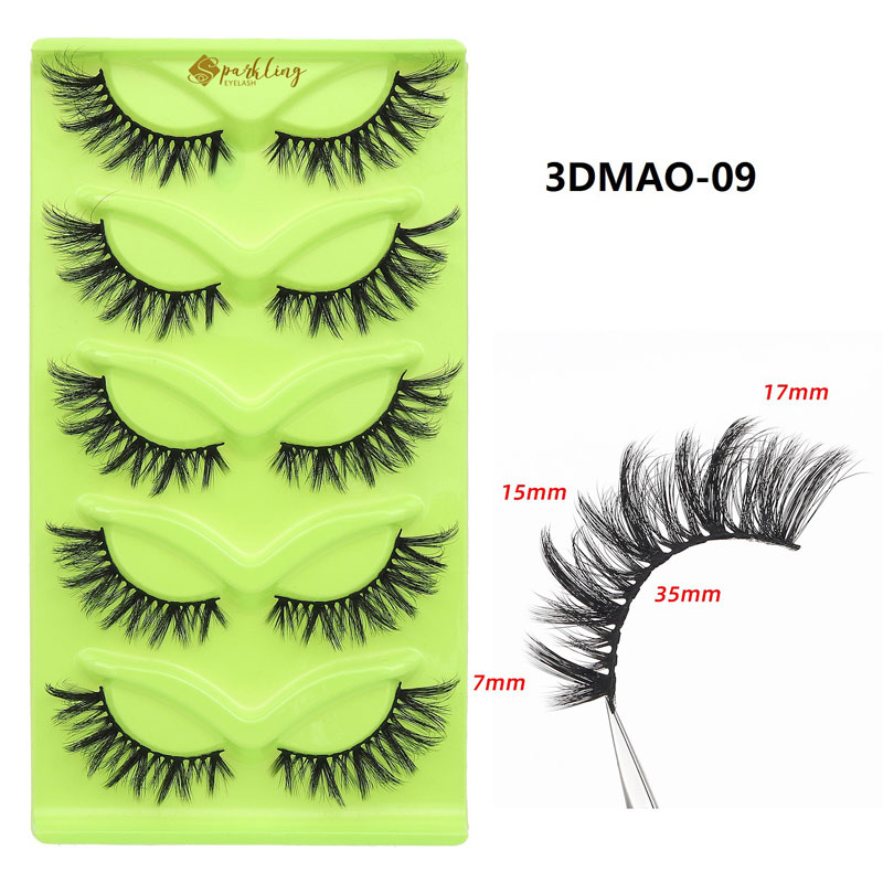 5 Ζεύγη Wispy Cat Eye Lashes