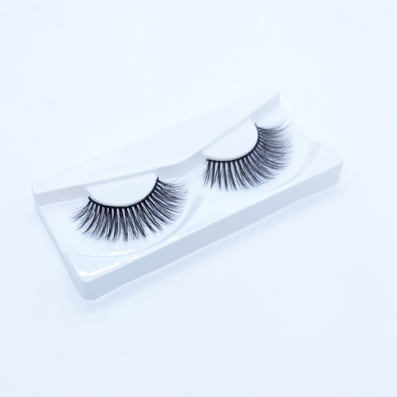 5D False Mink Lashes Μεταξωτές βλεφαρίδες Soft Dramatic Natural Look 1 Pair