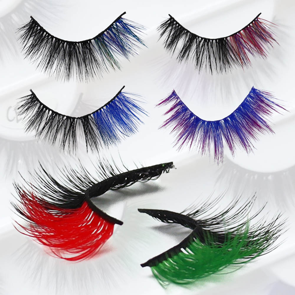 Χρωματιστές Faux Βλεφαρίδες Wispy