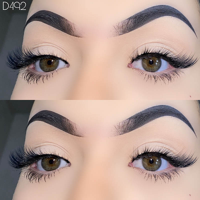 5 Ζεύγη Wispy Lashes Φυσική εμφάνιση Φτερωτές Βλεφαρίδες 7mm-17mm