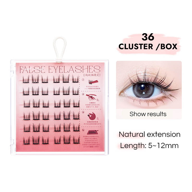 Πατήστε ON Pre-Gluged Cluster Lash Extensions Kit